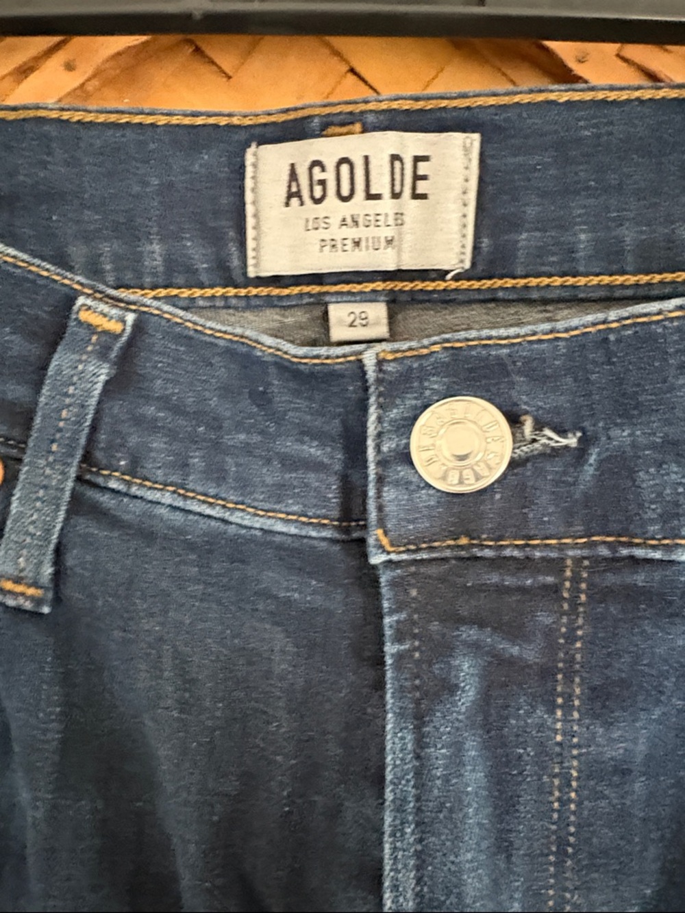 AGOLDE Premium denim Indigo High-Rise Skinny Jeans size 29 - Picture 2 of 5